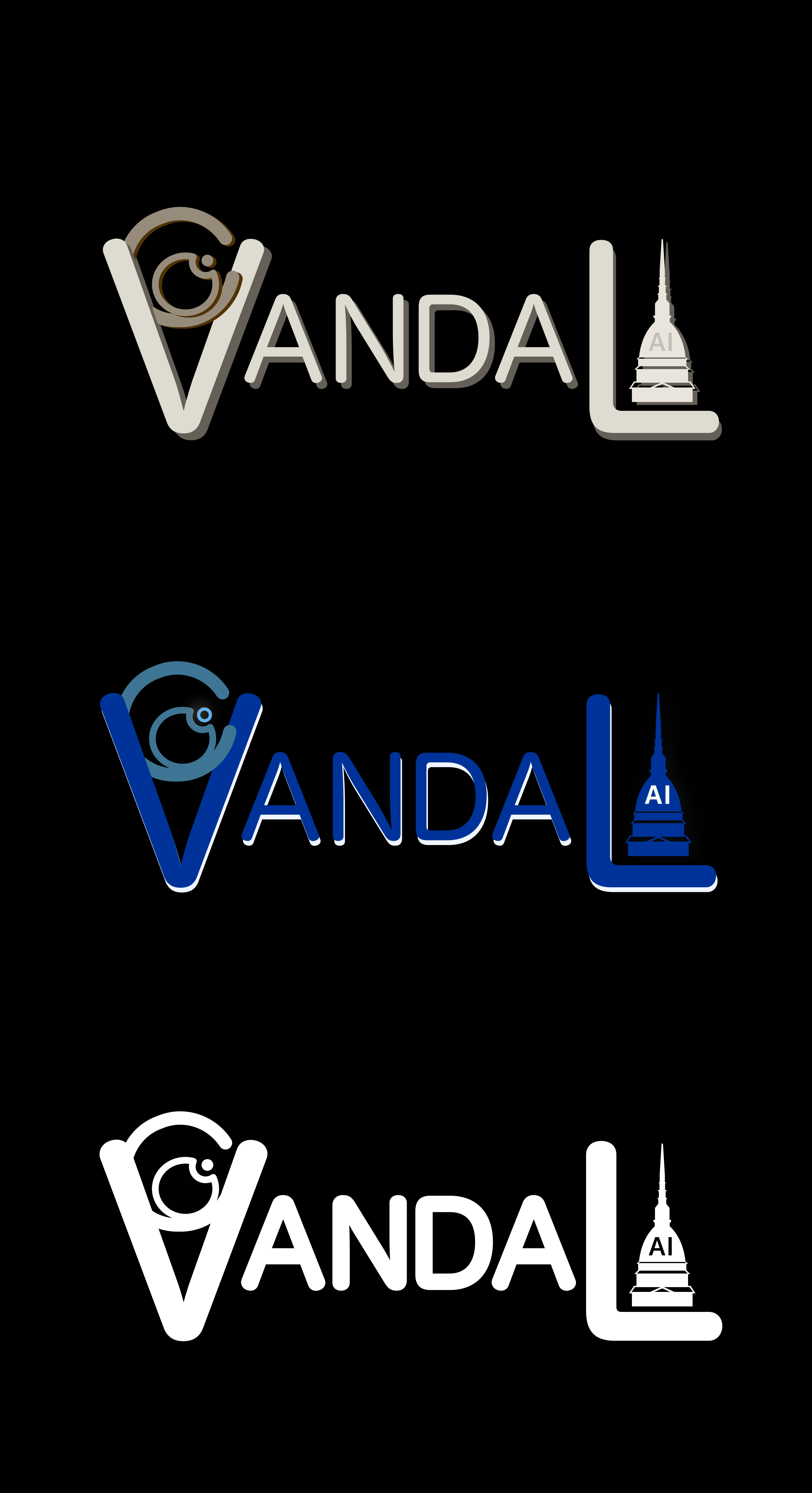 Vandal Lab logo collection — wordmark and icon variants
